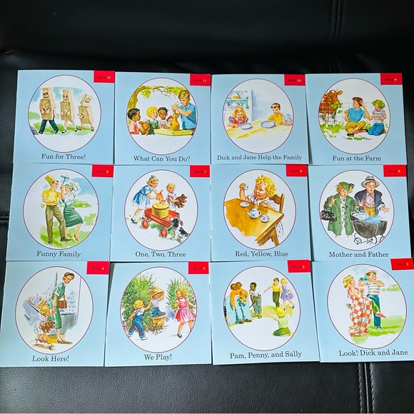 NEW Dick and Jane 12 Book Reading Set Mini Paperback Picture Books - Picture 2 of 5